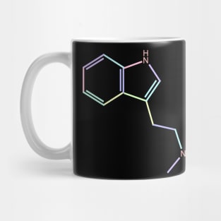 DMT Kawaii Pastel Rainbow Molecule Mug